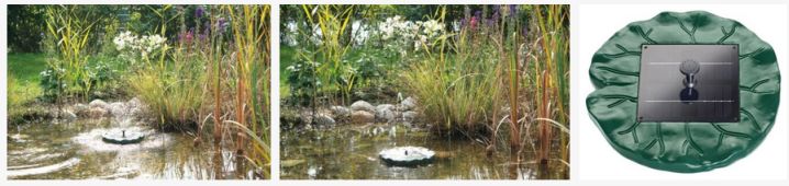 solární fontána plovoucí 